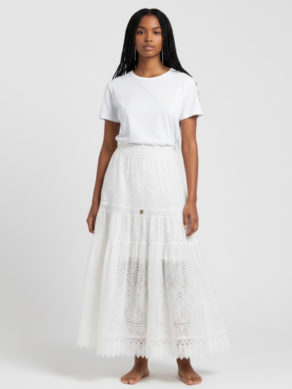 Melissa Odabash Embroided Maxi Skirt